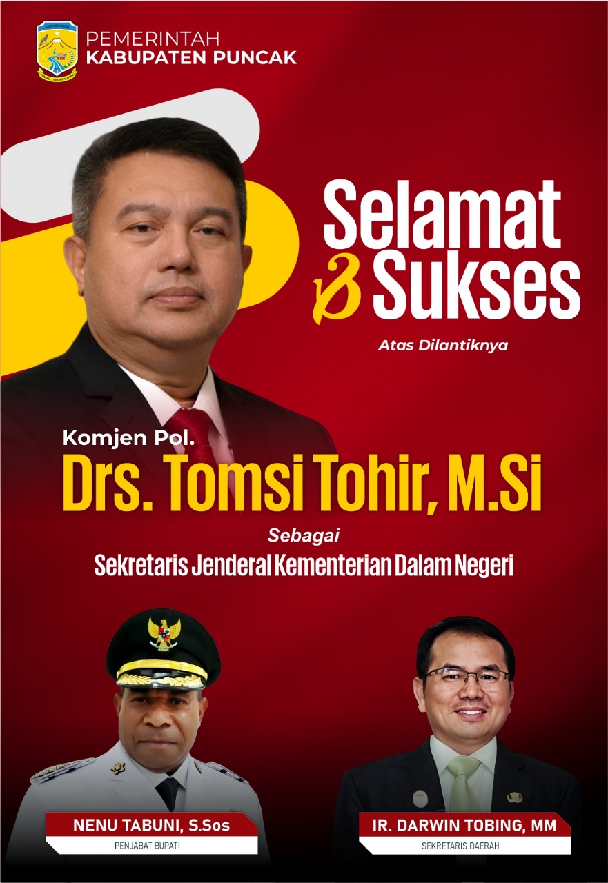 SELAMAT DAN SUKSES ATAS PELANTIKAN