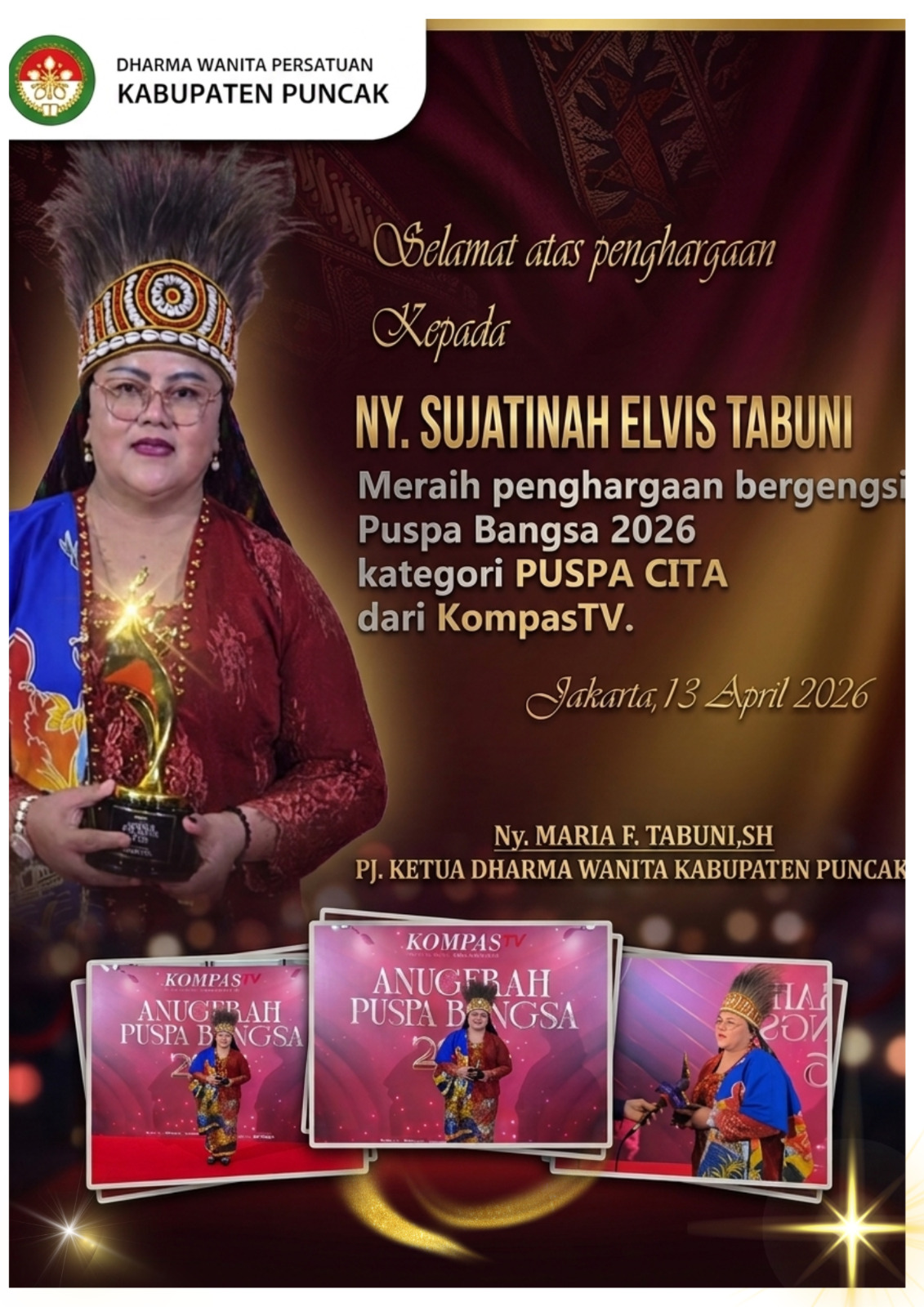 Selamat Atas Penghargaanya